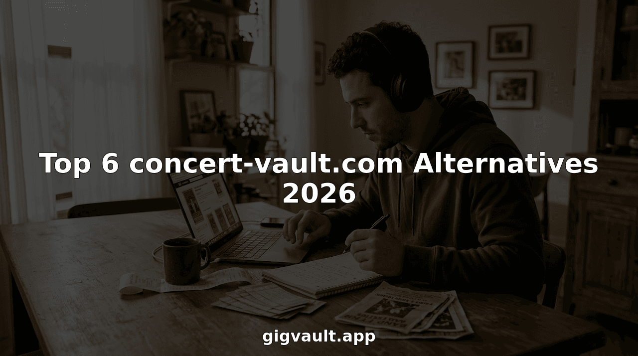 Top 6 concert-vault.com Alternatives 2026